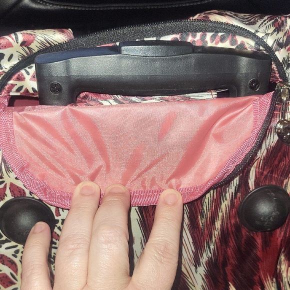 KATHY VAN ZEELAND Leopard Print Women's Travel Rolling Bag - Picture 12 of 16